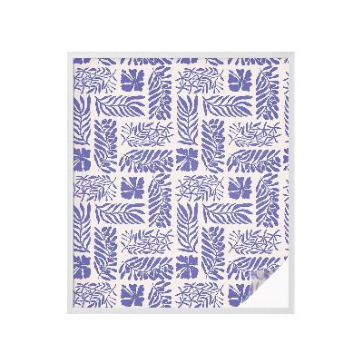 Pellicola adesiva effetto vetrata colorata Modelli vegetali