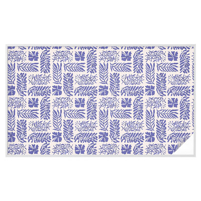 Pellicola adesiva effetto vetrata colorata Modelli vegetali