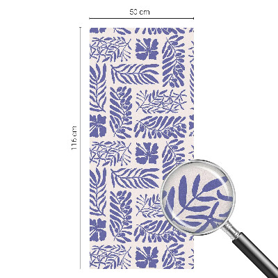 Pellicola adesiva effetto vetrata colorata Modelli vegetali