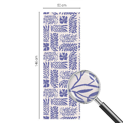 Pellicola adesiva effetto vetrata colorata Modelli vegetali