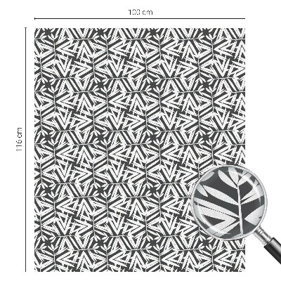 Pellicola adesiva effetto vetrata colorata Foglie geometriche