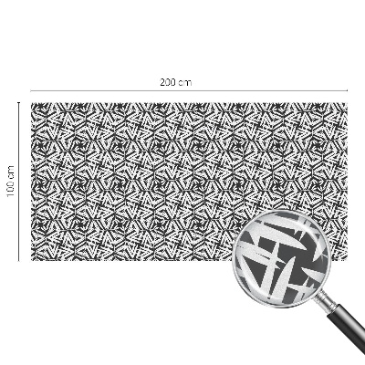 Pellicola adesiva effetto vetrata colorata Foglie geometriche