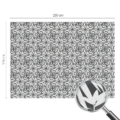 Pellicola adesiva effetto vetrata colorata Foglie geometriche