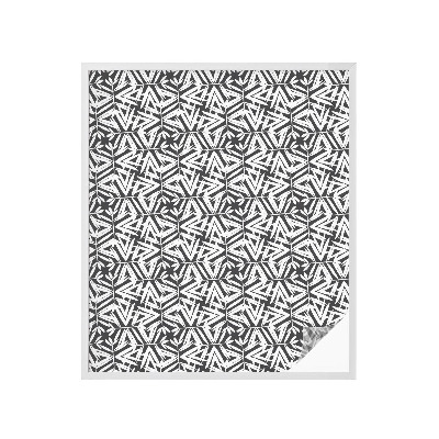 Pellicola adesiva effetto vetrata colorata Foglie geometriche