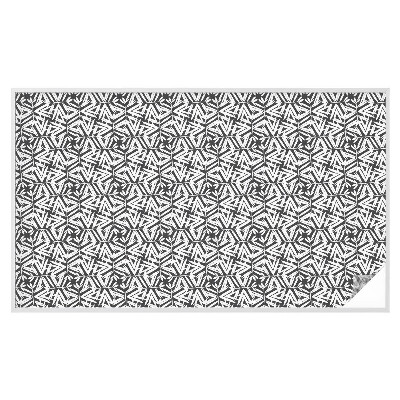 Pellicola adesiva effetto vetrata colorata Foglie geometriche