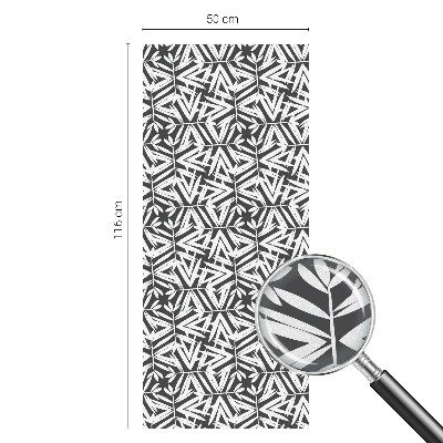 Pellicola adesiva effetto vetrata colorata Foglie geometriche