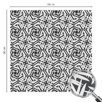 Pellicola adesiva effetto vetrata colorata Foglie geometriche