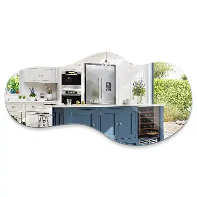 Specchio a forma organica moderno senza cornice
