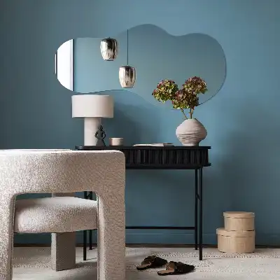Specchio a forma organica moderno senza cornice