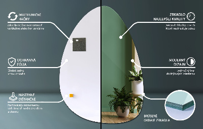 Specchio forma organica design elegante