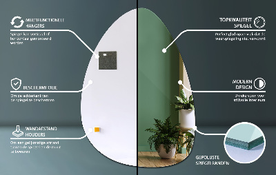 Specchio forma organica design elegante