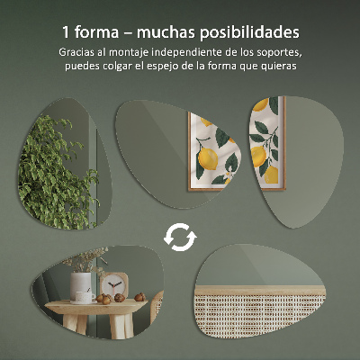 Specchio forma organica design elegante