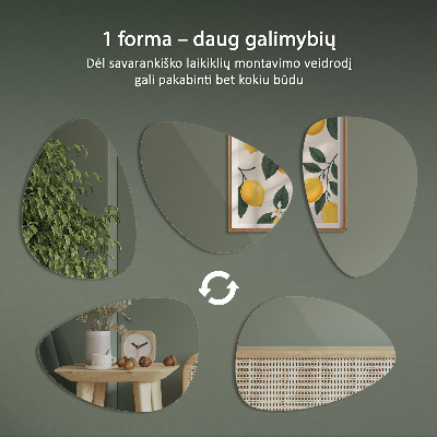 Specchio forma organica design elegante