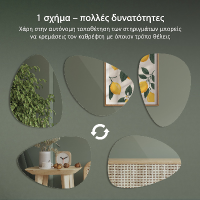 Specchio forma organica design elegante