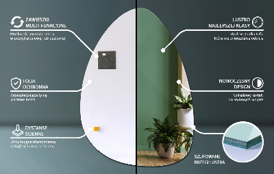 Specchio forma organica design elegante