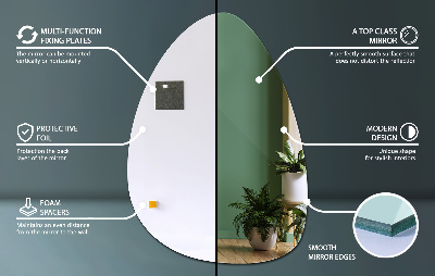 Specchio forma organica design elegante