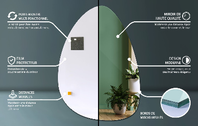 Specchio forma organica design elegante