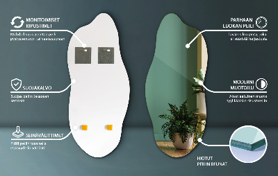 Specchio forma irregolare moderno