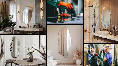 Specchio forma irregolare moderno