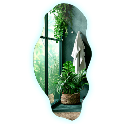 Specchio asimmetrico a LED Non ci sono cornici