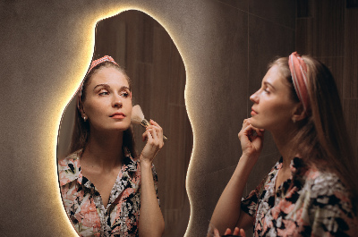 Specchio asimmetrico a LED Non ci sono cornici