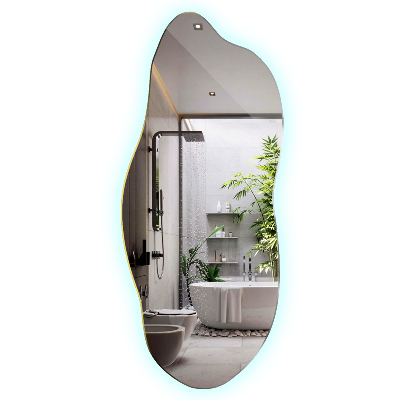 Specchio asimmetrico led innovativo