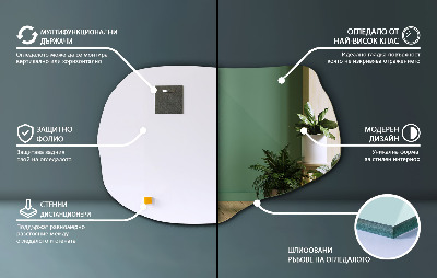 Specchio irregolare accessorio elegante