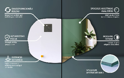 Specchio irregolare accessorio elegante
