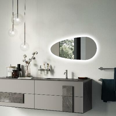 Specchio a forma di goccia con retroilluminazione