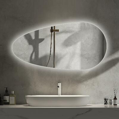 Specchio a forma di goccia con retroilluminazione