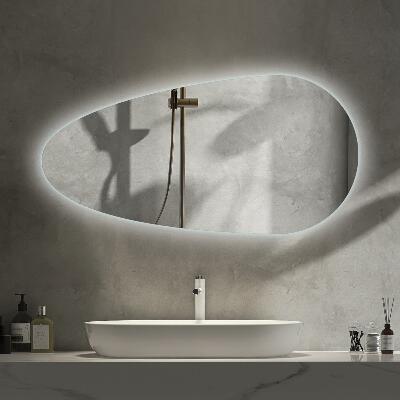 Specchio a forma di goccia con retroilluminazione