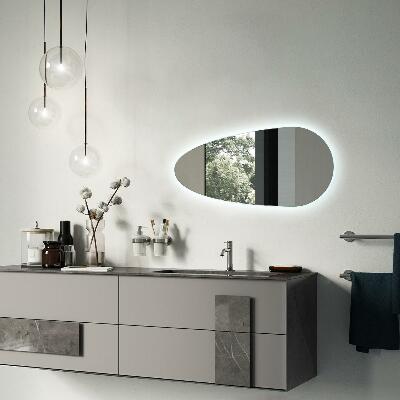 Specchio a forma di goccia con retroilluminazione