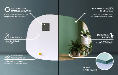 Specchio a forma di macchia spettacolare