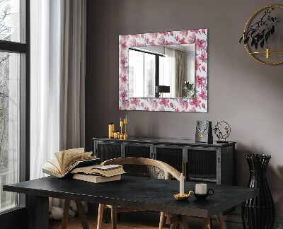 Specchio stampato Specchio stampato Fiori ad acquerello