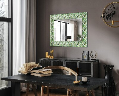 Specchio decoro Specchio decoro Motivo geometrico verde