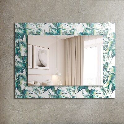 Specchio stampato Specchio stampato Foglie tropicali verdi
