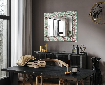 Specchio stampato Specchio stampato Foglie acquerellate