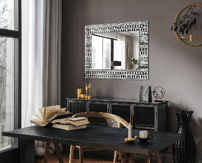 Specchio con cornice stampata Specchio con cornice stampata Frecce di tipi di cactus