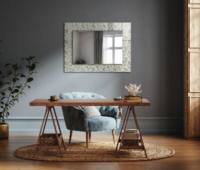Specchio con cornice stampata Specchio con cornice stampata Motivo a cerchi colorati