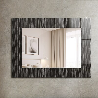 Specchio con cornice stampata Specchio con cornice stampata Linee moderne