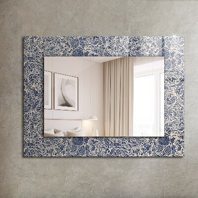 Specchio stampato Specchio stampato Motivo floreale in tessuto