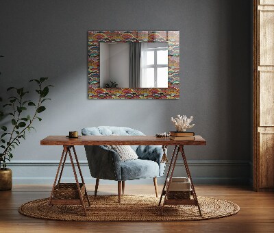 Specchio stampato Specchio stampato Archi colorati Onde