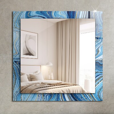 Specchio decoro Specchio decoro Motivo astratto blu