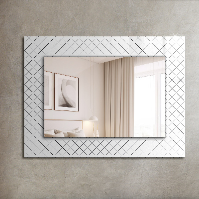 Specchio stampato Specchio stampato Motivo a scacchiera