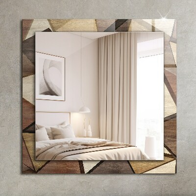 Specchio stampato Specchio stampato Motivi geometrici del legno