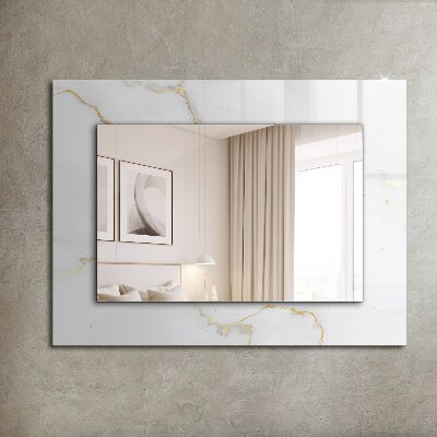 Specchio decoro Specchio decoro Motivo di marmo bianco