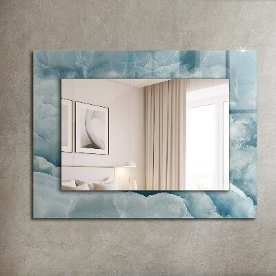 Specchio decoro Specchio decoro Texture di marmo blu
