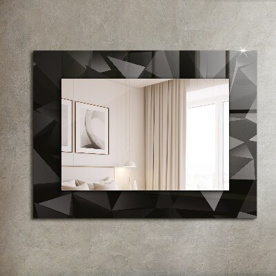Specchio decoro Specchio decoro Forme geometriche nere