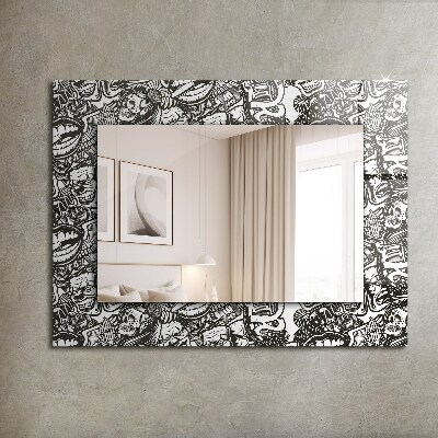Specchio decoro Specchio decoro Motivi in bianco e nero