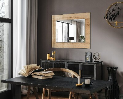 Specchio stampato Specchio stampato Tavola di legno